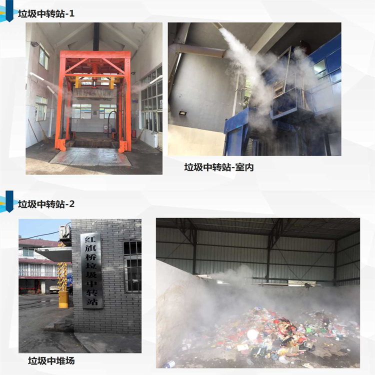 垃圾處理站霧化噴霧除臭機