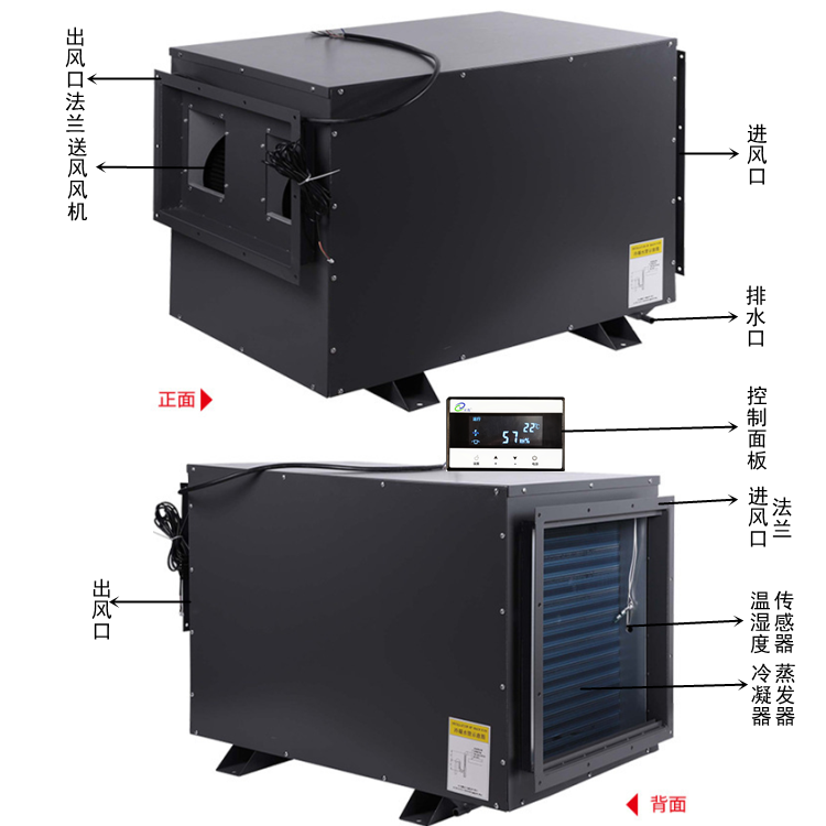 吊裝式熱回收烘干機